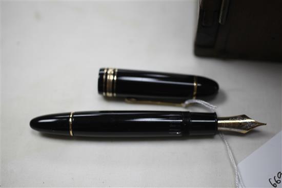 A vintage Montblanc 149 fountain pen 5.75in.